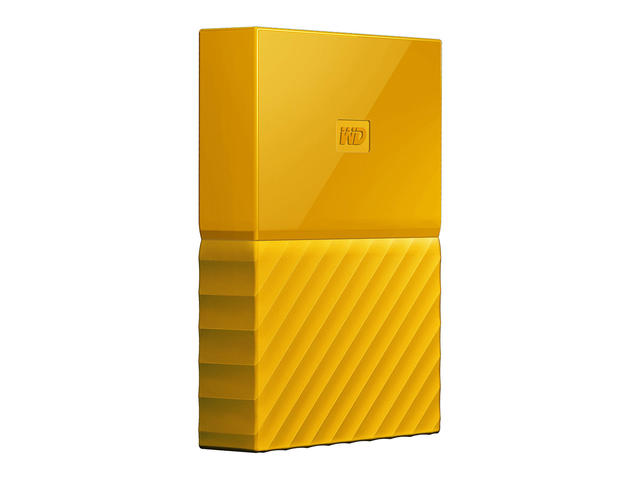 Външни HDD 2TB WD MyPassport Thin USB 3.0, в жълто