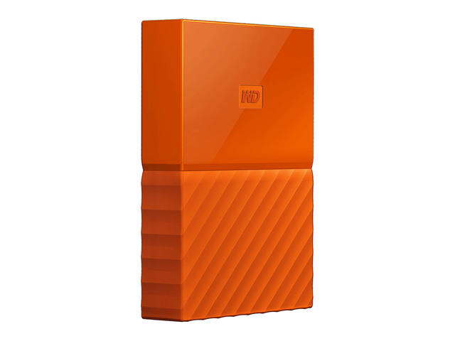 Външни HDD 2TB WD MyPassport Thin USB 3.0, в оранжево