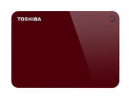 Външни HDD 1TB Toshiba Canvio Advance, в червено