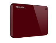 Външни HDD 1TB Toshiba Canvio Advance, в червено
