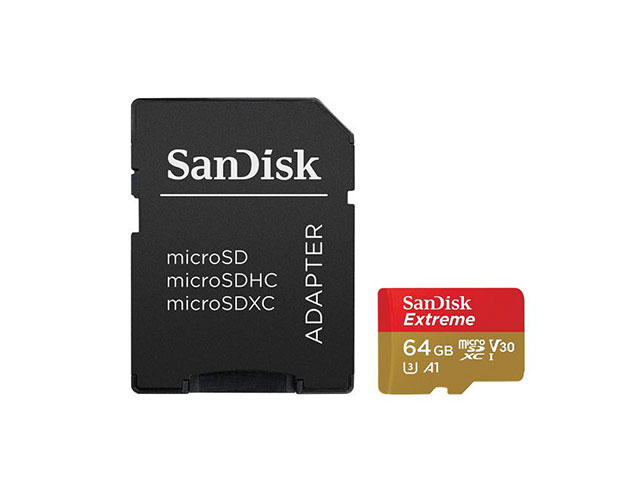 Карти памет 64GB microSD SanDisk Extreme Class 10 + RescuePRO Deluxe