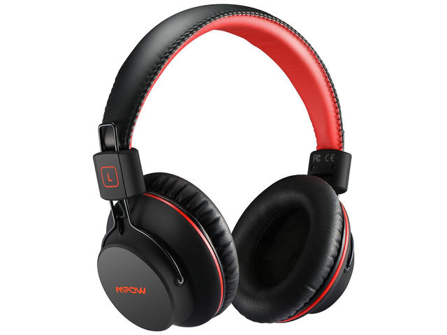 Слушалки Mpow H1, в черно-червено