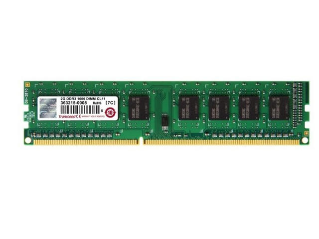 Оперативна памет 2GB DDR3 1600MHz Transcend U-DIMM