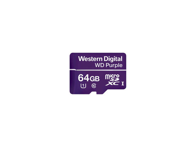 Карти памет 64GB microSDXC Western Digital WD Purple