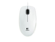 Мишки Logitech Corded Mouse B100, в бяло
