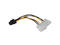 Кабели и Адаптери Makki Адаптер Adapter 2xMolex to 6pin PCI-E VGA - MAKKI-CE313-0.15m