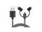 Кабели и Адаптери Sandberg 3in1 Lightning+MicroUSB+USB-C 1m