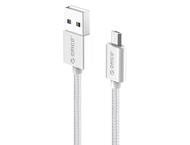 Кабели и Адаптери Orico кабел Cable - USB AM to Micro BM 1.0m, 2.4A charging, silver - EDC-10-SV