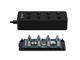 Кабели и Адаптери Orico хъб USB3.0 HUB 4 port black, 4 On/Off buttons 