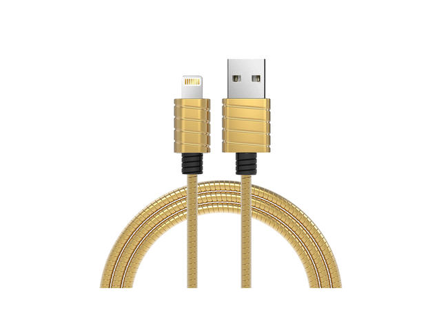 Кабели и Адаптери iWalk Metallic Lightning to USB cable, Gold