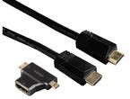 Кабели и Адаптери Кабел Hama 122227 HDMI - HDMI + HDMI адаптер