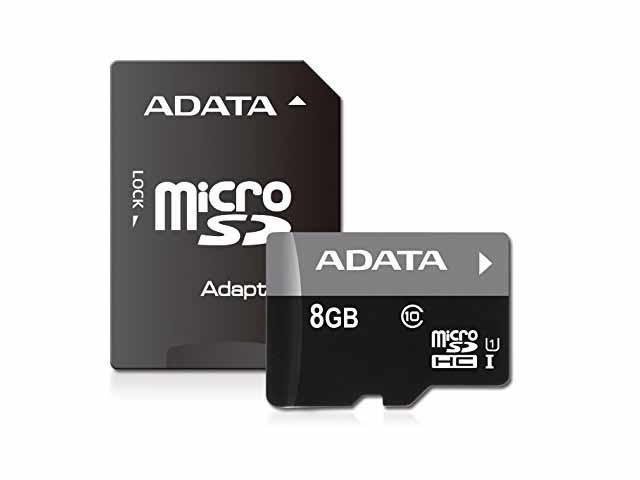 Карти памет 8GB microSDHC ADATA Premier Class 10 Adapter