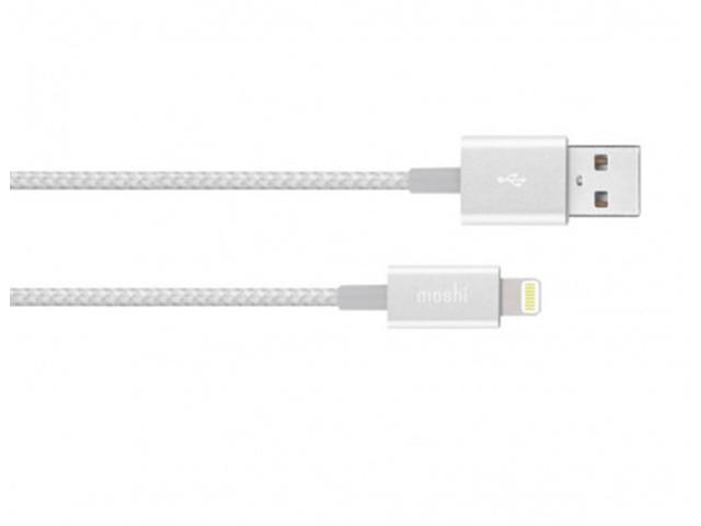Кабели и Адаптери Moshi Integra USB-A Charge/Sync Cable with Lightning connector - Jet Silver