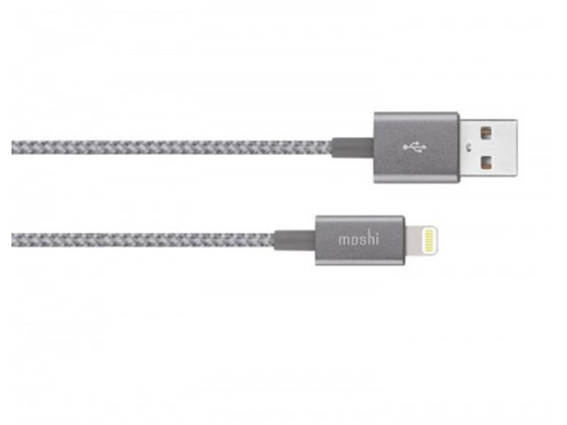 Кабели и Адаптери Moshi Integra USB-A Charge/Sync Cable with Lightning connector - Titanium Gray