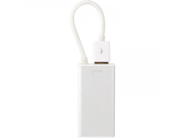 Кабели и Адаптери Moshi USB to Ethernet Adapter - Silver