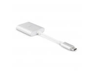 Кабели и Адаптери Moshi USB-C Digital Audio Adapter with Charging - Silver