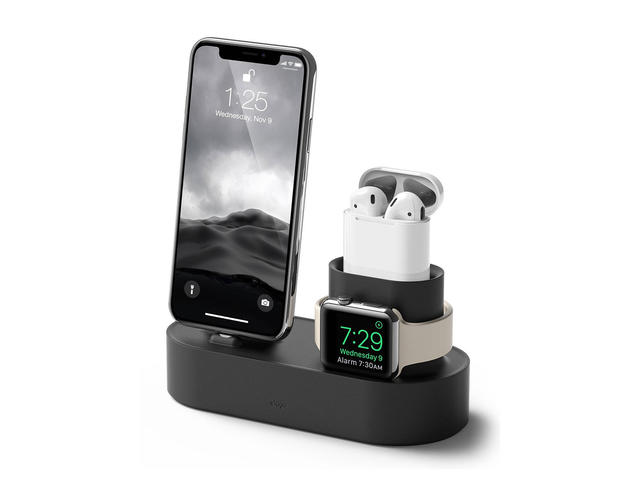 Стойки за мобилни устройства Elago Trio Charging Hub, черна