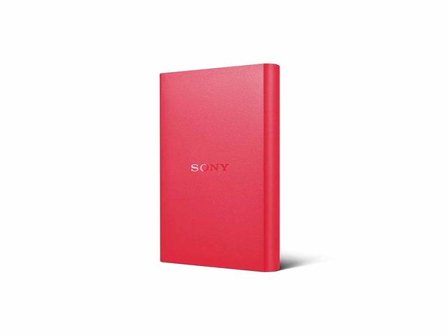 Външни HDD 1TB Sony HD-B External HDD USB 3.1, в червено