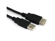 Кабели и Адаптери VCom Кабел USB 2.0 AM / AF Black - CU202-B-1.8m