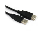 Кабели и Адаптери VCom Кабел USB 2.0 AM / AF Black - CU202-B-1.8m
