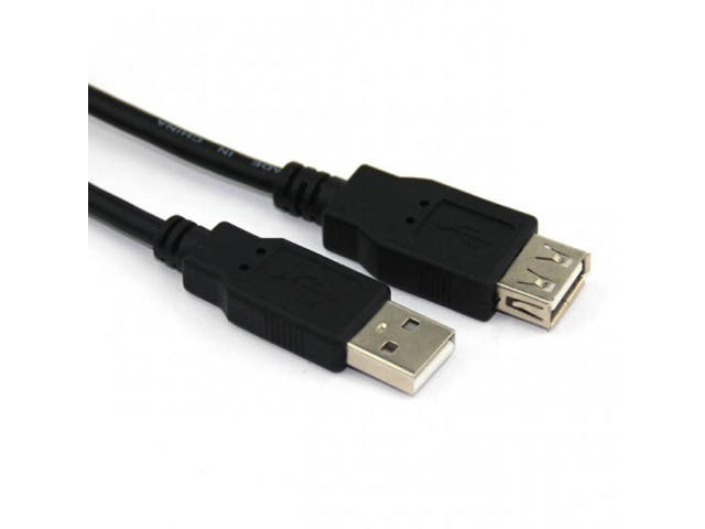 Кабели и Адаптери VCom Кабел USB 2.0 AM / AF Black - CU202-B-1.8m