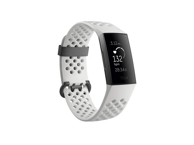 Смарт гривни Fitbit Charge 3 Special Edition, Graphite / White Silicone