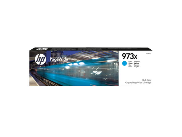 Консумативи Оригинален HP 973X High Yield Cyan Original PageWide Cartridge