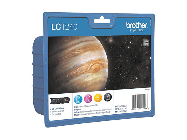 Консумативи Оригинален Brother LC-1240 BK/C/M/Y Value Bonus Pack Ink Cartridge