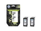 Консумативи Оригинален HP 339 2-pack Black Inkjet Print Cartridges
