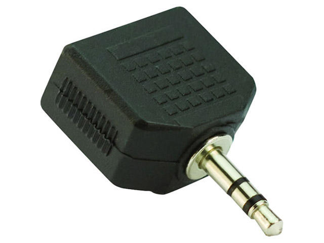 Кабели и Адаптери VCom Адаптер 3.5mm Stereo M / 2x 3.5mm ST F