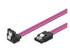 Кабели и Адаптери VCom Кабел SATA Cable W/Lock Right Angle Pink