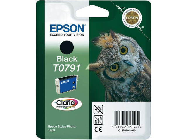 Консумативи Оригинален  Epson T0791 Black Ink Cartridge