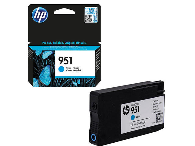Консумативи Оригинален HP 951 Cyan Officejet Ink Cartridge