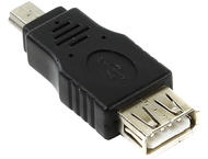Кабели и Адаптери VCom Адаптер USB AF/Mini USB 5P M - CA411