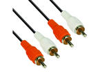 Кабели и Адаптери VCom Аудио Кабел RCA 2x M / RCA 2x M - CV022-3m