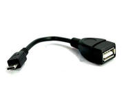 Кабели и Адаптери VCom Кабел OTG USB AF / Micro USB Black - CU226-0.2m