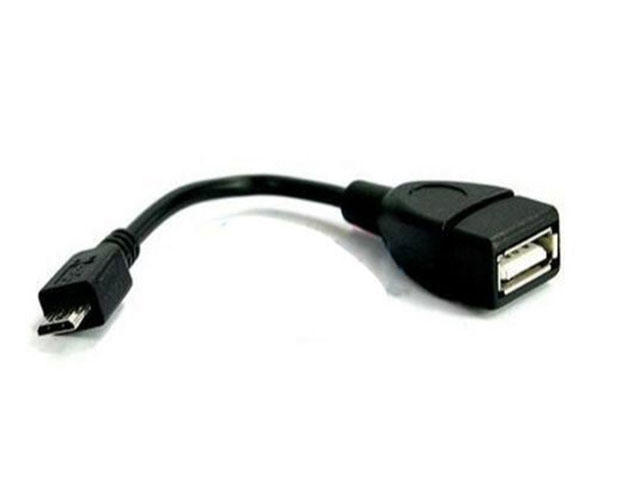 Кабели и Адаптери VCom Кабел OTG USB AF / Micro USB Black - CU226-0.2m