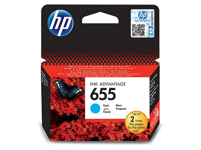 Консумативи Оригинален HP 655 Cyan Ink Cartridge