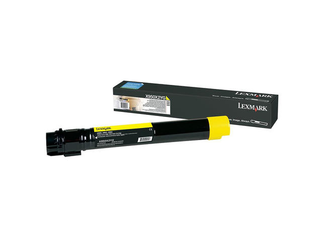 Консумативи Оригинален Lexmark X950, X952, X954 Yellow Extra High Yield Toner Cartridge
