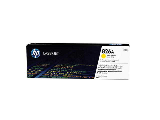 Консумативи Оригинален HP 826A Yellow LaserJet Toner Cartridge