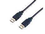 Кабели и Адаптери VCom Кабел USB 2.0 AM / AM Black - CU203-B-2m