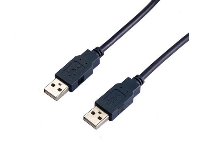 Кабели и Адаптери VCom Кабел USB 2.0 AM / AM Black - CU203-B-2m