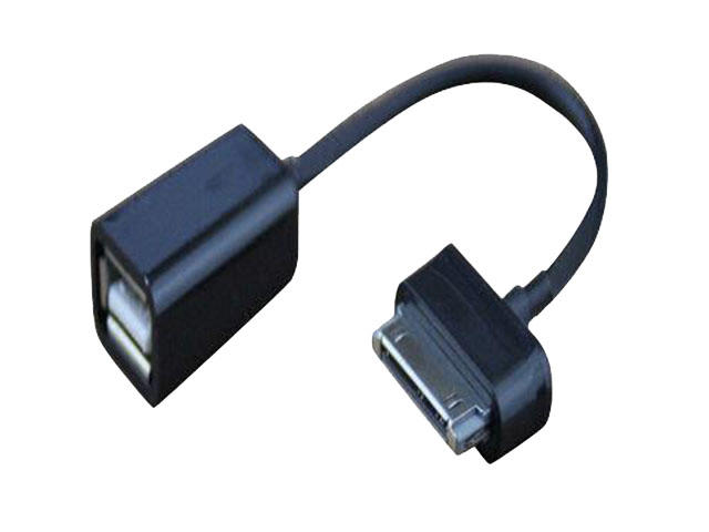 Кабели и Адаптери VCom Кабел OTG Samsung M / USB AF Black - CU277-0.15m