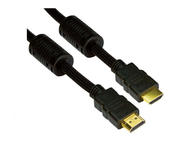 Кабели и Адаптери VCom Кабел HDMI M / M Gold+2 Ferrite v1.4 ethernet 3D - CG511D-1.8m