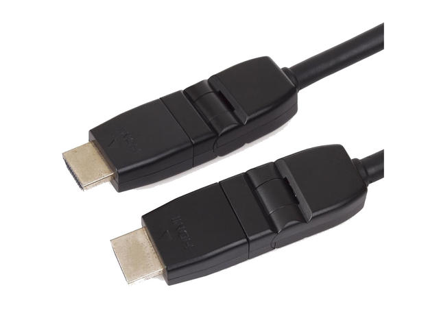 Кабели и Адаптери VCom HDMI M / M 360° angle both ends - CG503A-1.8m