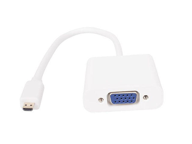 Кабели и Адаптери VCom Adapter Mini HDMI CM to VGA F White - CG592-0.15m