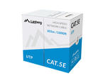 Кабели и Адаптери Lanberg кабел UTP Solid gray cable, CCA, CAT 5E, 305M