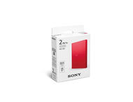Външни HDD 2TB Sony HD-B External HDD 2.5" USB 3.1, червен