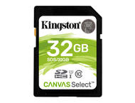 Карти памет 32GB SDHC Kingston Canvas Select Class 10 UHS-I U1