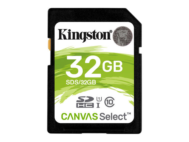 Карти памет 32GB SDHC Kingston Canvas Select Class 10 UHS-I U1